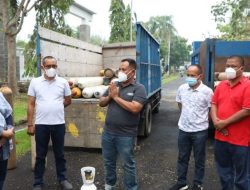 Atasi Kelangkaan tabung Oksigen, Nanang jemput bola datangkan 99 Tabung dari PT Pupuk Pusri