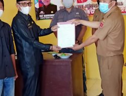 Penyerahan Berita acara Pendataan SDGS Pekon Padang Cahya Lambar