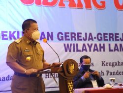 Buka Sidang Umum VI Persekutuan Gereja-Gereja Indonesia Wilayah Lampung, Gubernur Arinal Ajak Para Pengurus Menjaga Kondisi Daerah yang Harmonis, Damai dan Tenteram