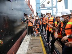 Melalui Rute Baru Meratus Internasional, Gubernur Arinal Lepas Produk Perdana PT. Great Giant Pineapple ke Singapura