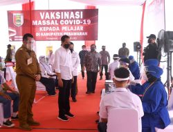Tinjau Vaksinasi Pelajar di Lampung, Presiden: Secepatnya Pelajar Bisa Segera Ikut dalam PTM