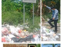 Ditegur Bupati, Pj Kades Bakauheni Bongkar Bak Sampah yang ada dipinggir Jalan Tran Sumatera