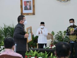 Gubernur Arinal Terima Penghargaan Peringkat Satu Peningkatan Produksi Padi Tertinggi Nasional Tahun 2019-2020