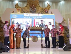 Gubernur Arinal Sampaikan 3 Sub Sektor Pariwisata Andalan Lampung di Depan Menpar Sandiaga Uno dan Menkop Teten Masduki dalam Pembukaan Lampung Begawi