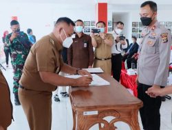 Pemkab Lamsel Lakukan MoU Kesepatakan Bersama Dengan Kepolisian Resor Lamsel, KODIM 0421 Lamsel Dan Perguruan Tinggi Lampung