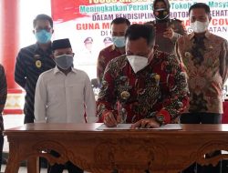 Perang Lawan Covid-19, Forkopimda dan Komponen Masyarakat Komitmen Tegakkan Protokol Kesehatan