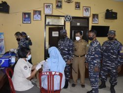 15.576 Warga Lampung Berhasil Tervaksin Serbuan Vaksinasi Maritim TNI AL Lanal Lampung