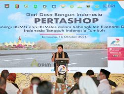 Menteri BUMN Erick Thohir ungkap, Di Provinsi Lampung telah berdiri  206 Pertashop