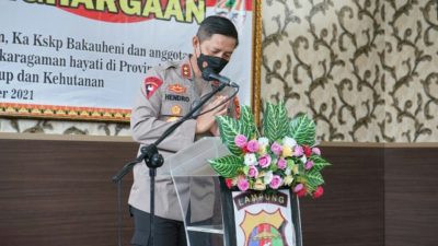 Di Nilai Aktif Jaga Lingkungan Hidup, KLHK-RI beri Penghargaan kepada Kapolda Lampung, Kapolres Lamsel dan KSKP Bakauheni