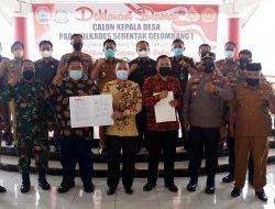 Ciptakan Kondusifitas Jelang Pencoblosan, Pemkab Lampung Selatan Gelar Deklarasi Damai Pilkades Serentak 2021