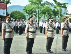 111 Personil Polresta Bandar Lampung Naik Pangkat Melalui Upacara Korps Raport