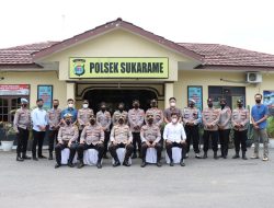 Polsek Sukarame Terima Kunjungan Kerja Kapolresta Bandar Lampung