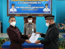 Purna Tugas Sekda Kabupaten Pesisir Barat dan Serah Terima Jabatan Plt Sekretaris Daerah Kabupaten Pesisir Barat Tahun 2022