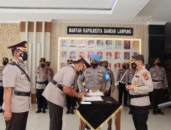 Serah Terima Jabatan dan Pelantikan Kasat dan Kapolsek Polresta Bandar Lampung