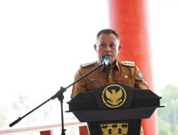 Bupati Lampung Selatan H.Nanang Ermanto Lepas 37 Atlet Pencak Silat Pagar Nusa pada Kerjurnas Pencak Silat di TMII Jakarta