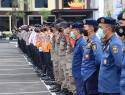 Kapolresta Bandar Lampung Pimpin Apel Gelar Pasukan Krakatau 2022.