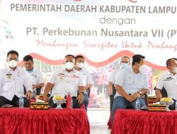 Silahturahmi Dengan Pemerintah Kabupaten Lampung Selatan, PTPN VII Siap Bersinergi