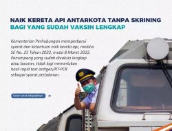 Pelanggan KA Rajabasa dan KA Kuala Stabas yang Sudah Vaksin Lengkap Tidak Perlu Antigen/PCR