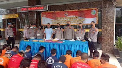 Selama Operasi Antik Krakatau, Polresta Berhasil amankan 32 kasus dengan 41 Tersangka