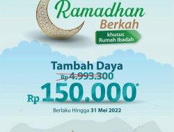 Program Ramadhan Berkah PLN Diminati, 3.834 Rumah Ibadah Manfaatkan Promo Diskon Tambah Daya