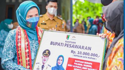 Ketua TP.PKK Kabupaten Pesawaran Menghadiri Acara Kampung Keluarga Berkualitas (KB) Terpadu, 10 Program PKK serta Desa Ramah Perempuan dan Peduli Anak Tingkat Kabupaten Pesawaran Tahun 2022