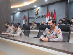 Kapolda Lampung hadiri rapat internal pimpinan Wakapolri, dengan agenda kesiapan pelaksanaan kegiatan satu juta vaksin Booster