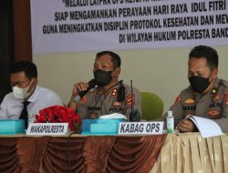 Siap Amankan Lebaran, Polresta Bandar Lampung Gelar Lat Pra Ops Ketupat Krakatau-2022