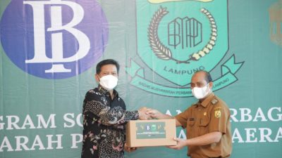 KPWBI Provinsi Lampung Bersama BMPD Lampung Salurkan Bantuan Paket Sembako Kepedulian Sosial