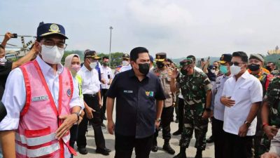 Menko PMK, Menhub dan Menteri BUMN Cek Kesiapan Pelayanan Arus Mudik-Balik Di Pelabuhan Bakauheni