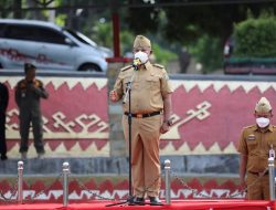 Bupati Lampung Selatan Pimpin Apel Perdana Usai Libur Lebaran Hari Raya Idul Fitri