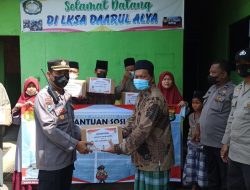 Bakti Sosial Polresta Bandar Lampung Bagikan Sembako untuk Panti Asuhan LKSA Darul Alya