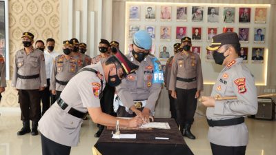 Kapolresta Bandar Lampung pimpin Sertijab Kapolsek Kemiling