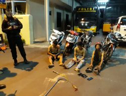 Konvoi Sambil Bawa Senjata Tajam, 3 Pelajar Diamankan Polresta Bandar lampung.