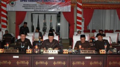 DPRD Lamsel Gelar Rapat Penyampaian Ranperda Pencegahan Narkoba