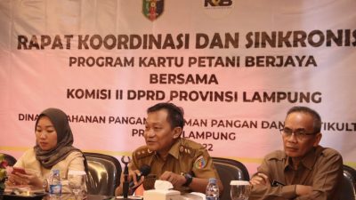 Sosialisasi, Koordinasi dan Sinkronisasi, Tim Kartu Petani Berjaya Undang Komisi II DPRD Provinsi