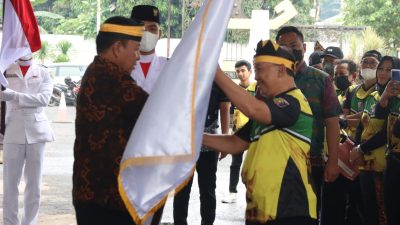 Gubernur Arinal Djunaidi Melepas Kontingen Provinsi Lampung Mengikuti Festival Olahraga Rekreasi Nasional VI