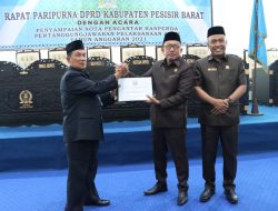Wakil Bupati Hadiri Rapat Paripurna Penjelasan Pertanggung Jawaban APBD 2021
