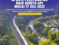 Mulai 17 Juli 2022, Pelanggan KA Rajabasa dan Kualastabas yang Belum Divaksin Booster Wajib Screening Covid-19