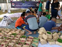 Potong Hewan Qurban, SMA Kebangsaan gandeng WW-F dalam melestarikan Wadah Besek Bambu