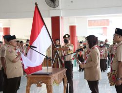Ketua Kwarda Pramuka Lampung Chusnunia Chalim Lantik Nanang Ermanto dan Pandu Kesuma Dewangsa sebagai Ketua dan Wakil Ketua Mabicab Gerakan Pramuka Lampung Selatan