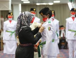 Wagub Chusnunia Chalim Kukuhkan Paskibraka Provinsi Lampung Tahun 2022