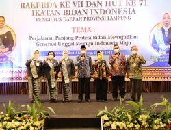 Rakerda VII IBI Lampung 2022, Gubernur Arinal Dorong Bidan Tingkatkan Kompetensi dan Pelayanan ke Masyarakat
