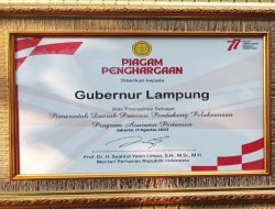 Dinilai Berprestasi di Sektor Pertanian, Gubernur Arinal Terima Penghargaan dari Mentan Syahrul Yasin Limpo