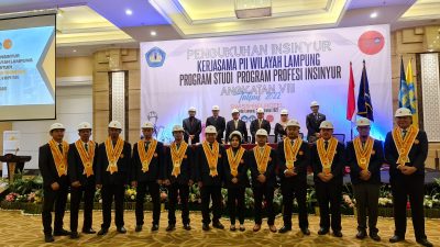 PSPPI FT Unila Mengukuhkan 113 Insinyur dari Kelas Kerjasama PII Wilayah Lampung