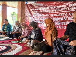 Kolaborasi Lintas Fakultas Pengabdian Kepada Masyarakat Unila dalam Pelestarian Budaya Lampung di Desa Negeri Katon