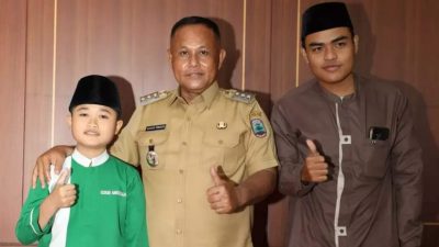 Pamitan Dengan Bupati, Dua Qori Lampung Selatan Wakili Provinsi Lampung Pada Lomba MTQ Tingkat Nasional