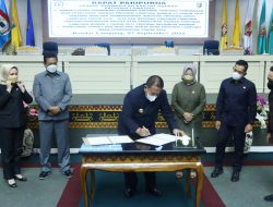 Nota Kesepakatan Kebijakan Umum APBD dan Prioritas Plafon Anggaran Sementara Tahun Anggaran 2023 Provinsi Lampung Ditandatangani