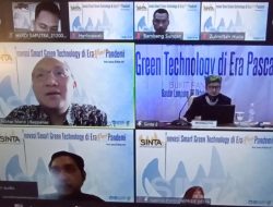 74 Pemakalah, 3 Kaynote Speaker ikuti Sinta Inovasi Smart Green Technology di Era Pasca Pandemi
