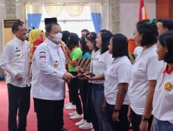 Gubernur Arinal Djunaidi Melepas Pekerja Migran Indonesia Asal Lampung, Harapkan Calon Tenaga Kerja Dibekali Kompetensi Kerja Yang Baik