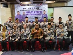 Gubernur Arinal Lepas Kafilah Korpri Provinsi Lampung Untuk Mengikuti MTQ VI Korpri Tingkat Nasional di Kota Padang